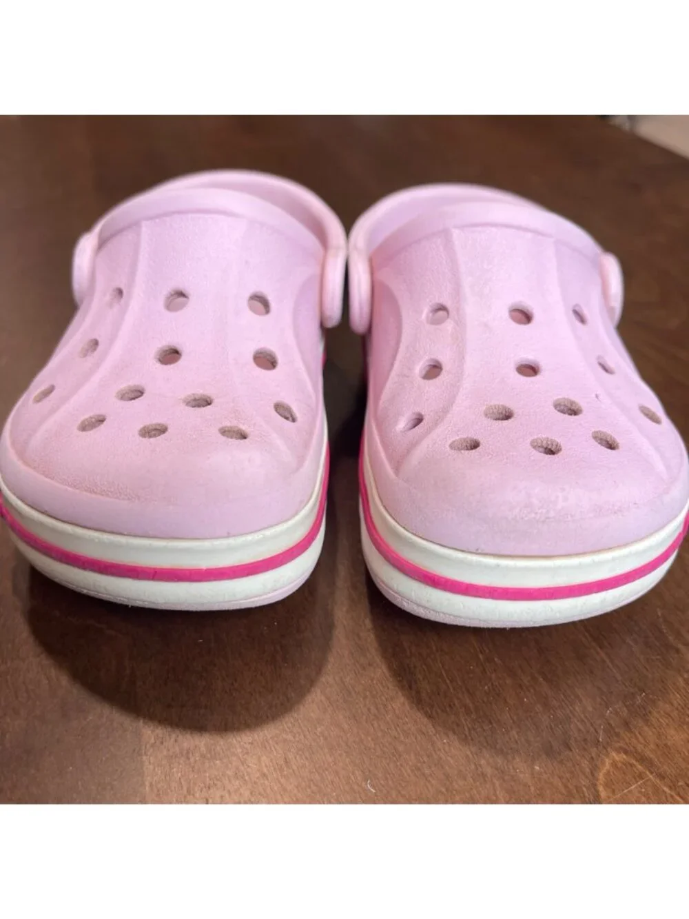 Crocs Bayaband Clog Toddler Girls Size 7 Pink Waterproof Slip On Shoes Outdoors